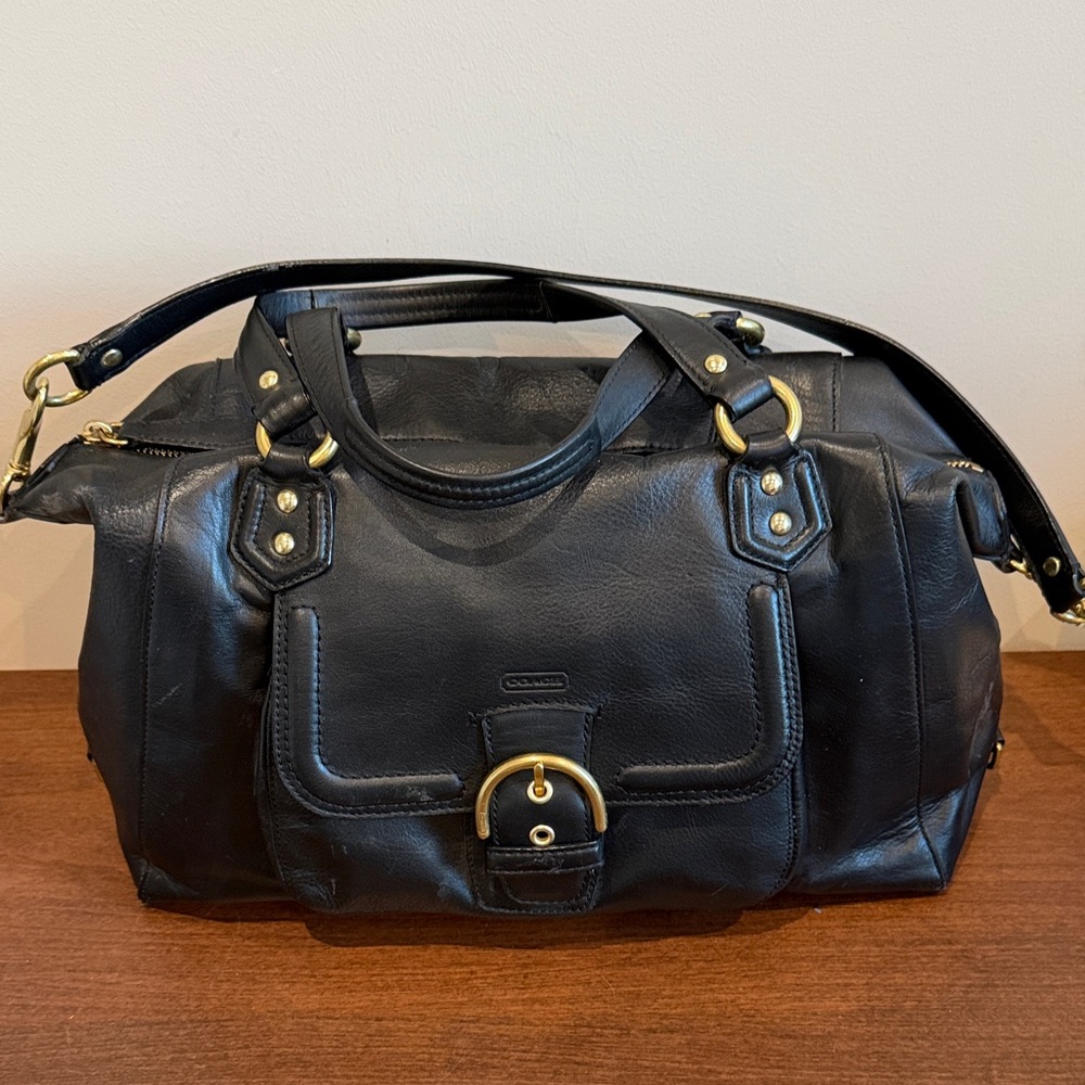 Coach Soft Black Leather Women's Bag
